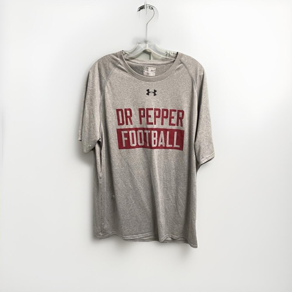 Under Armour Dr Pepper Football Mens Dri Fit Loose Shirt Size 2XL Graphic Sports